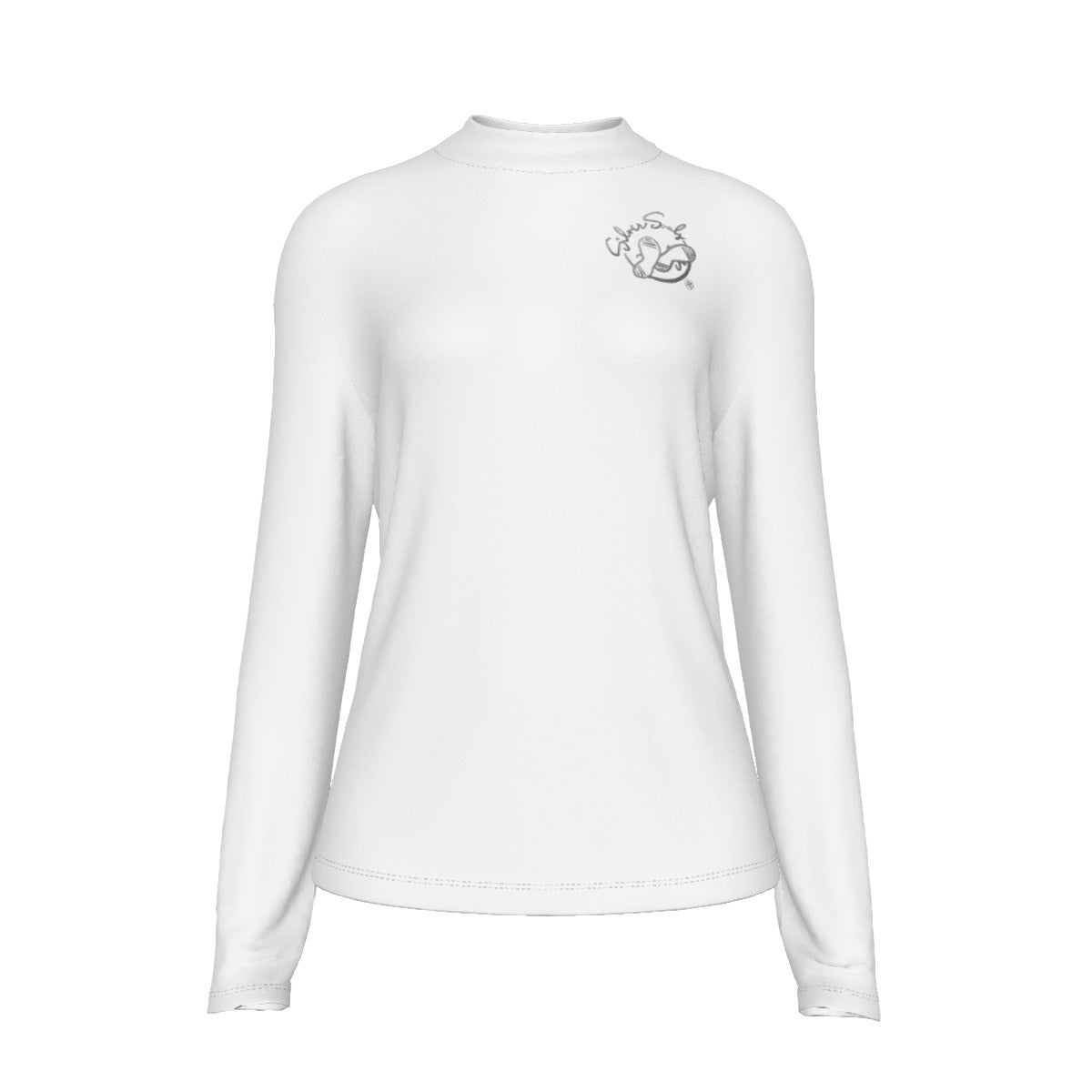 All Over Print Women's Stretchable Turtleneck Top