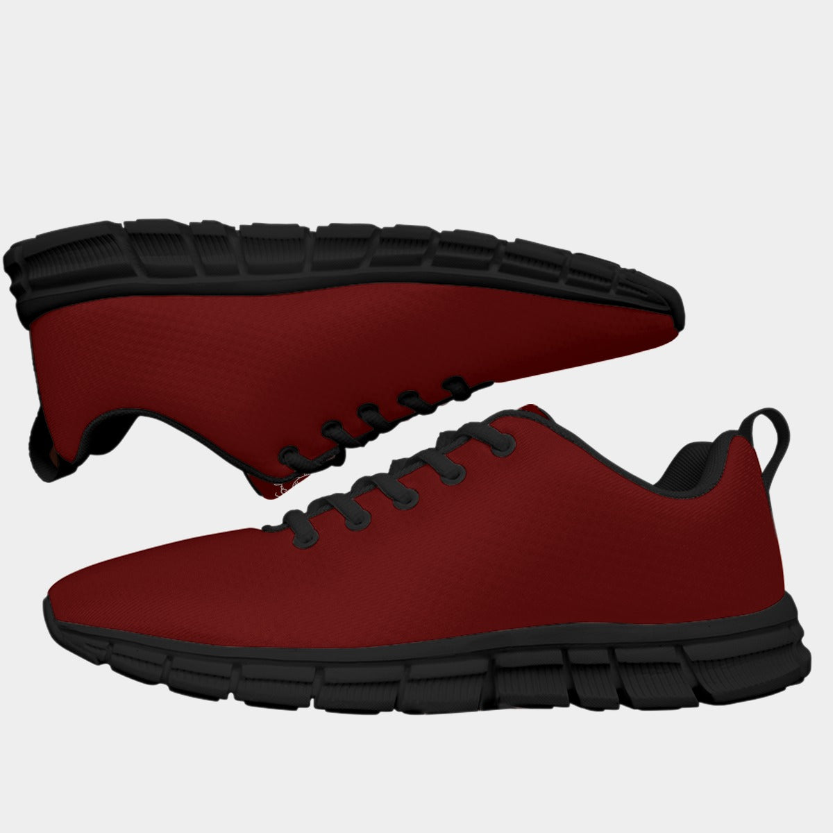 All-Over Print Men's Sports Shoes With Black Sole