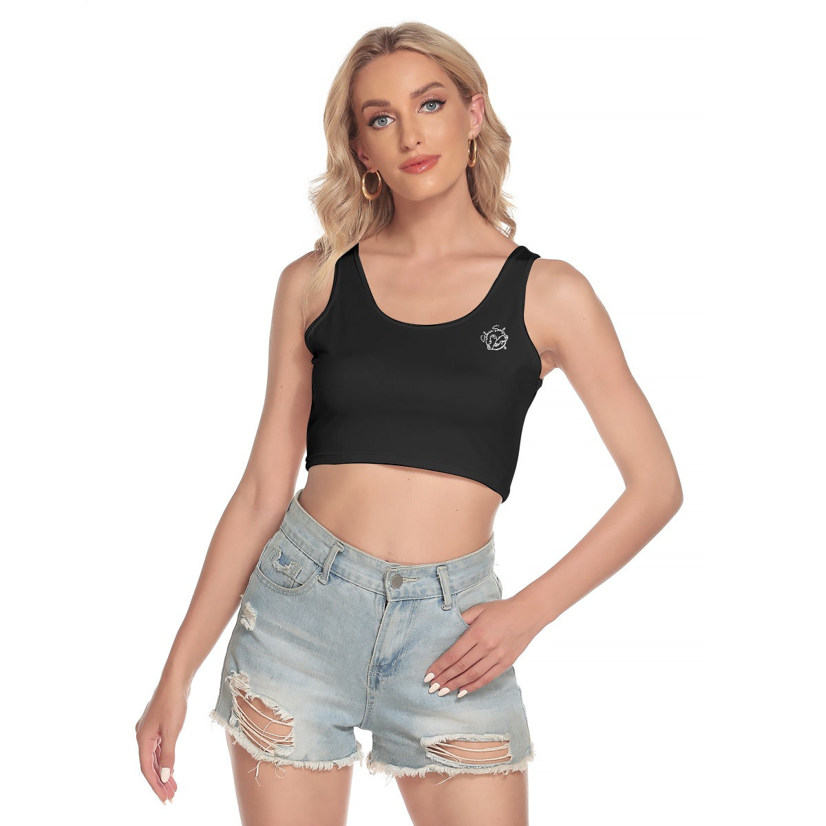 All-Over Print Women's Sport Crop Tank Top