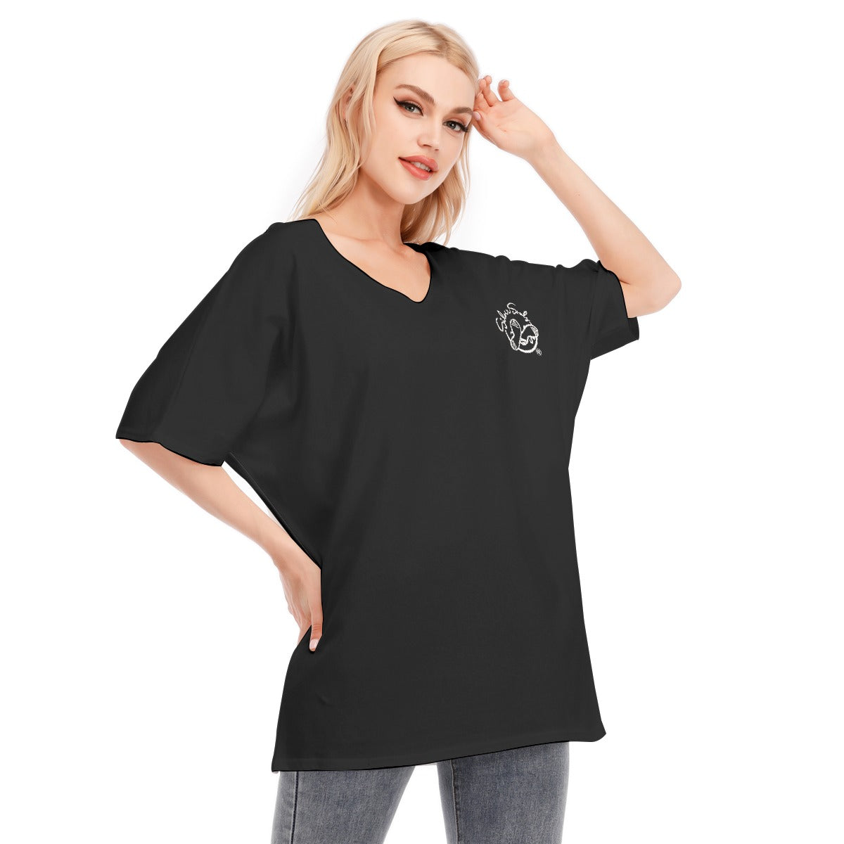 All-Over Print Women's Bat Sleeves Blouse | 190GSM Cotton
