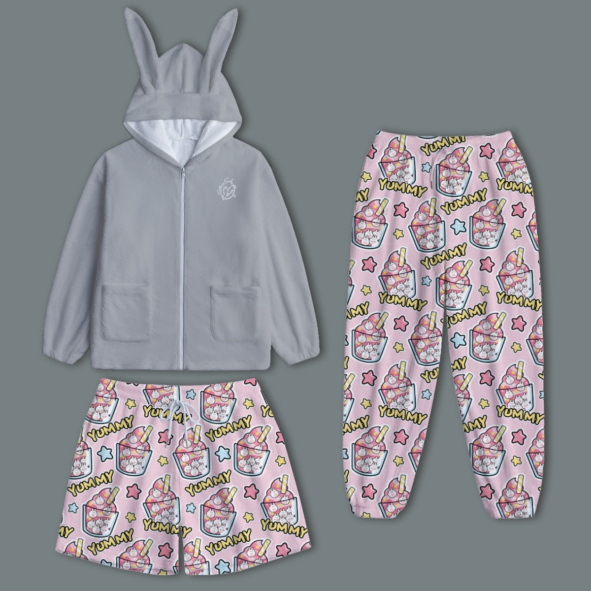 All-Over Print Women's Plush Household Pajamas Top