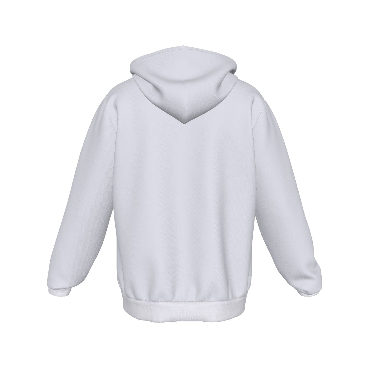 All-Over Print Zip Up Hoodie With Pocket