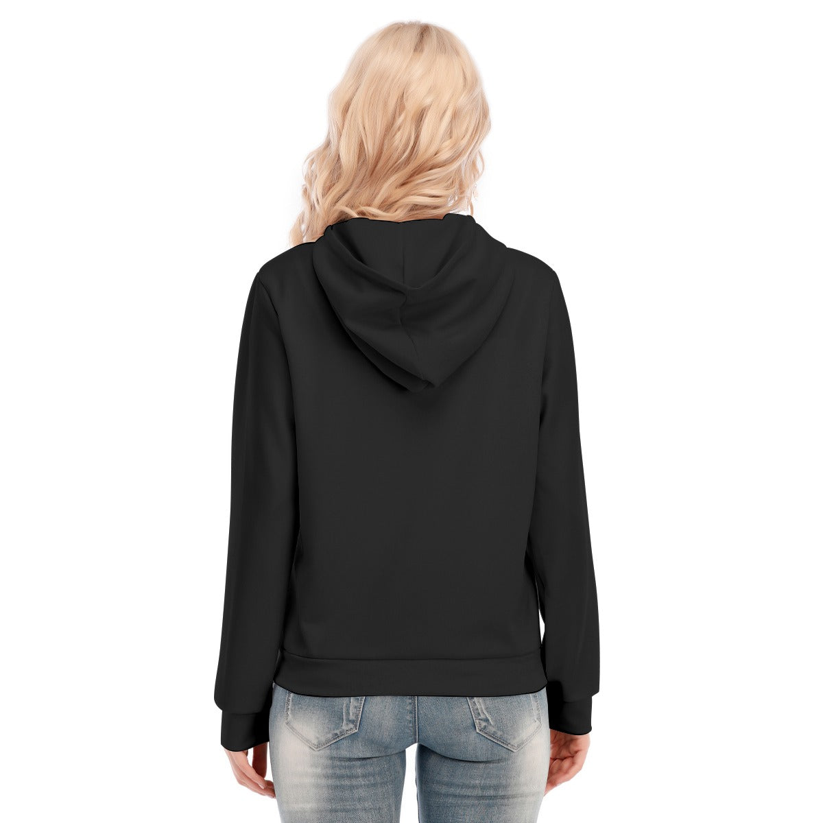 All-Over Print Women's Hoodie With Zipper