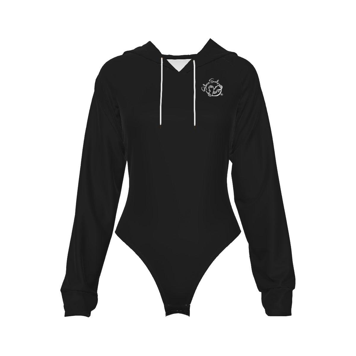 All-Over Print Women's Raglan Sleeve Hooded Bodysuit
