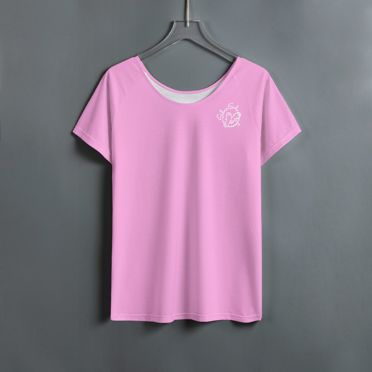 All-Over Print Women's Round Neck T-shirt With Raglan Sleeve