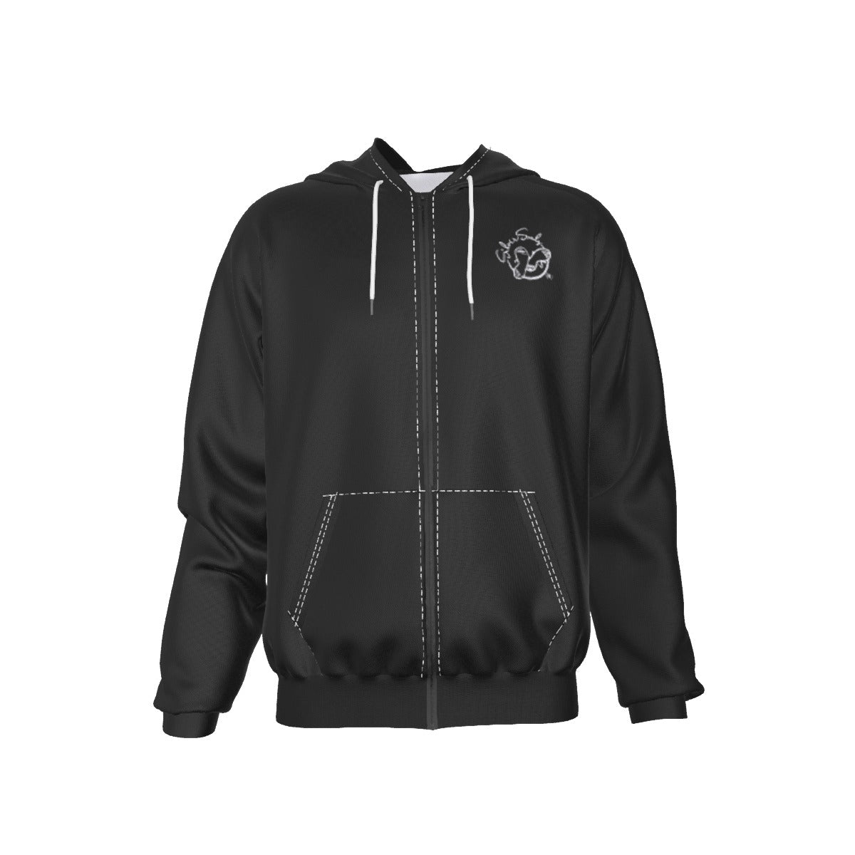 All-Over Print Men's Raglan Zip Up Hoodie