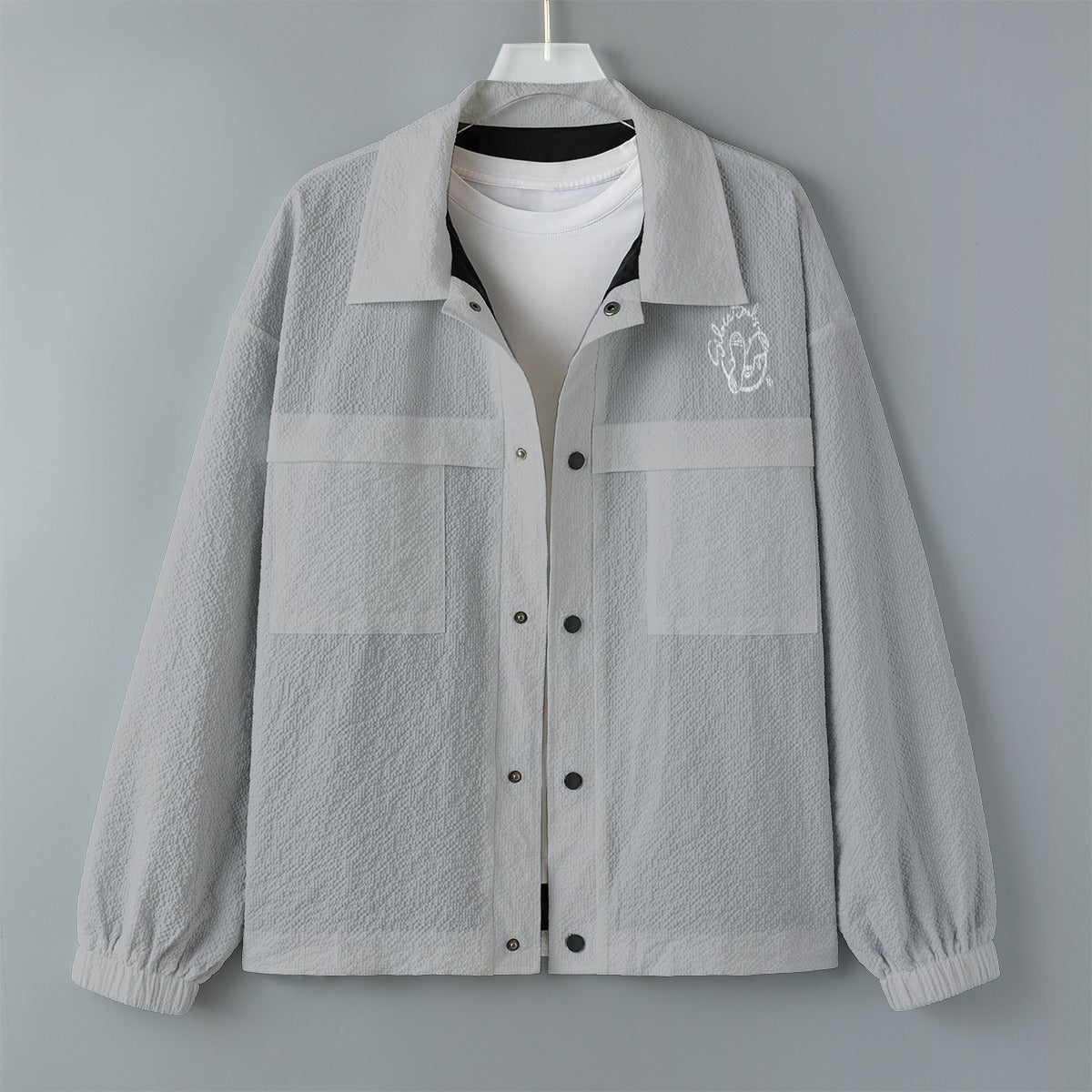 All-Over Print Men's Casual Lapel Jacket