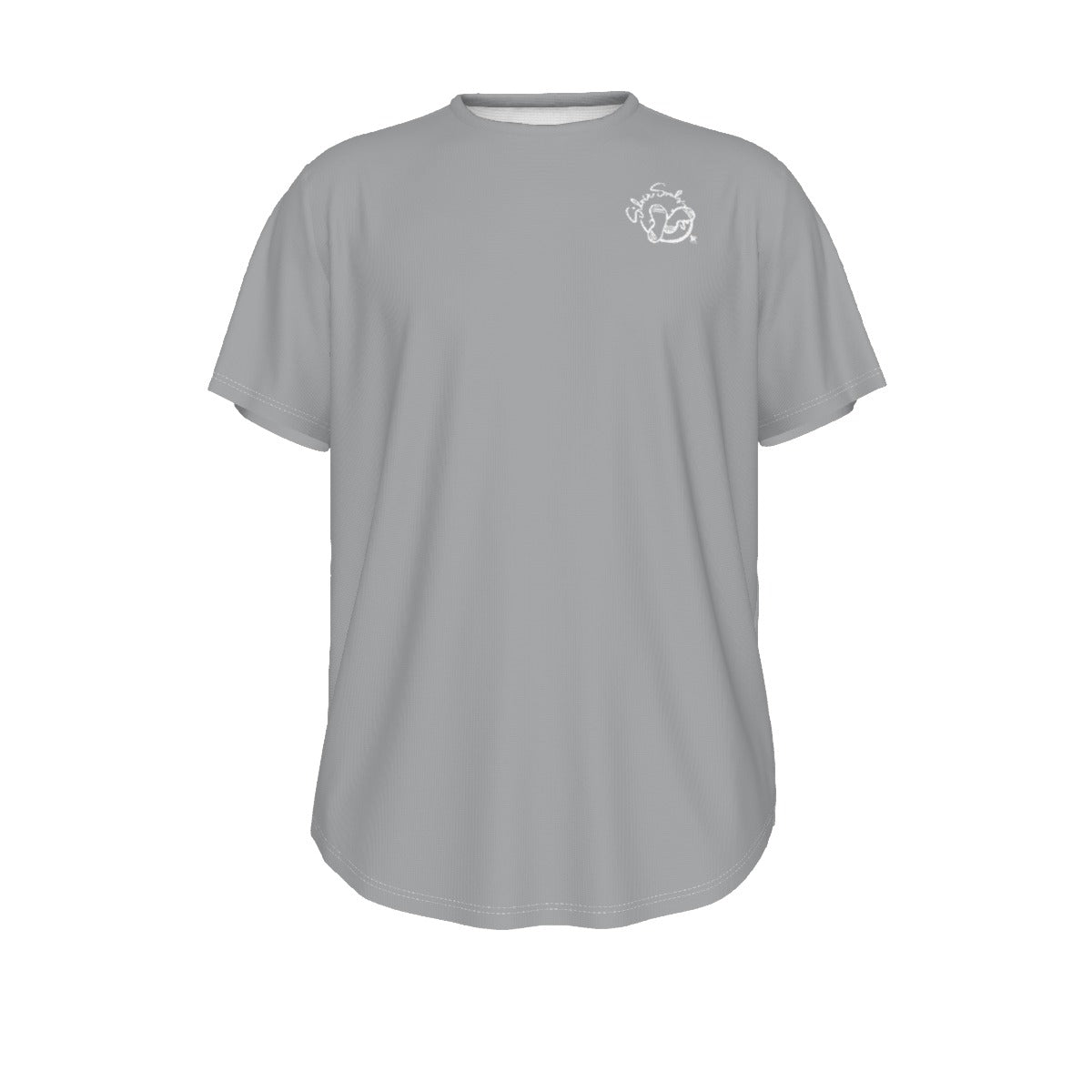 All-Over Print Men's Short Sleeve Rounded Hem T-shirt