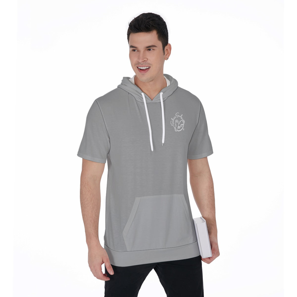 All-Over Print Men's Short Sleeve Hoodie T-Shirt