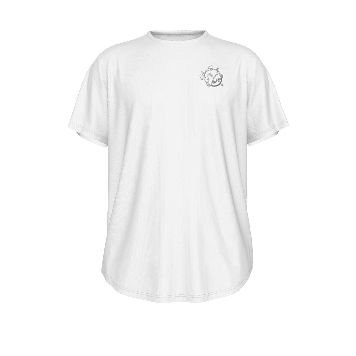 All-Over Print Men's Short Sleeve Rounded Hem T-shirt