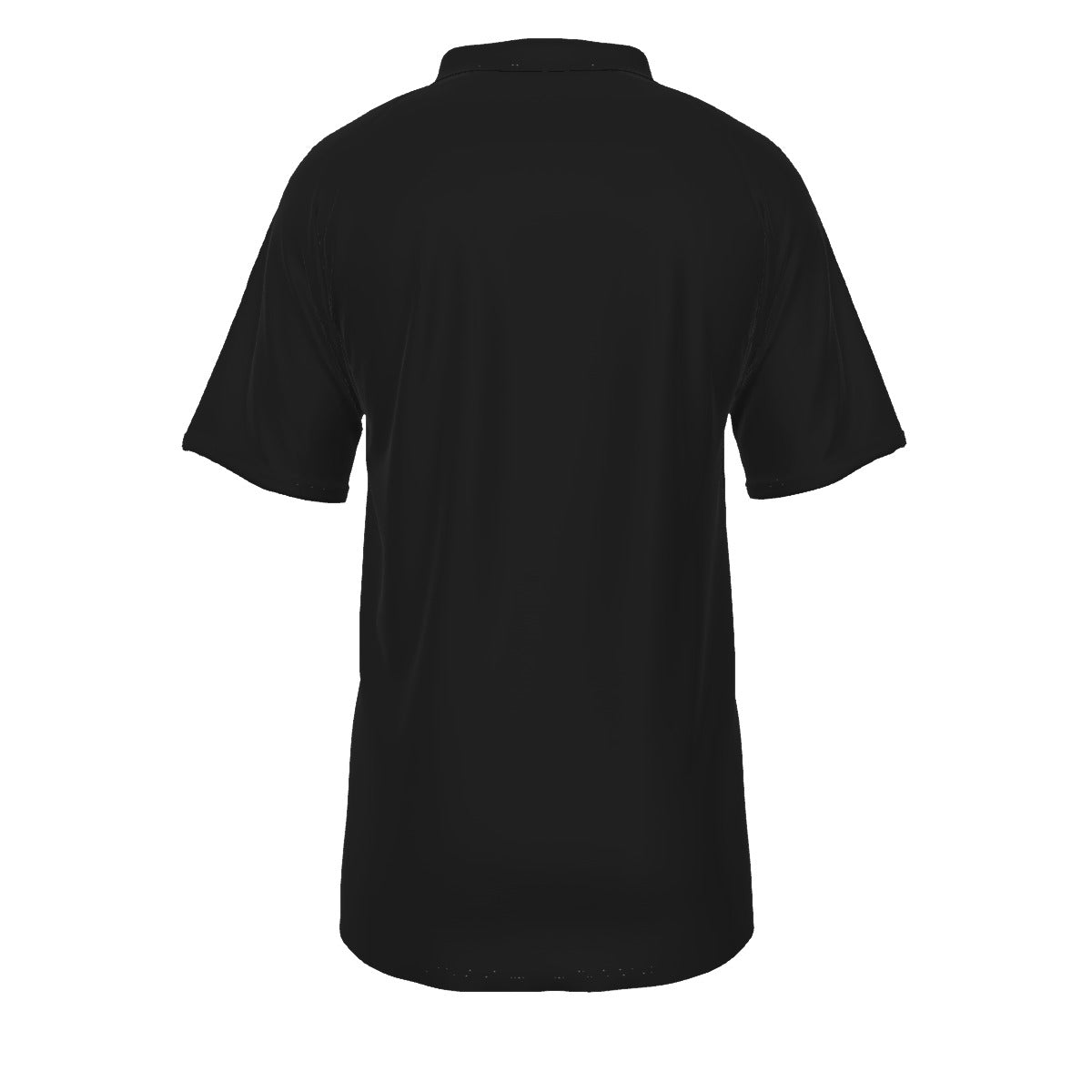 All-Over Print Men's Short Sleeve Polo Shirt With Button Closure