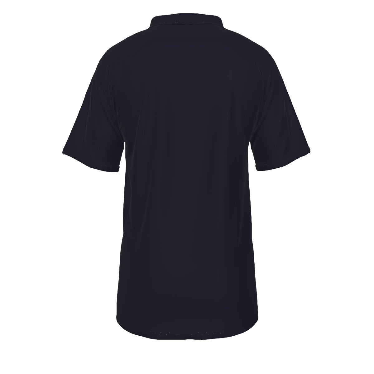 All-Over Print Men's Short Sleeve Polo Shirt With Button Closure