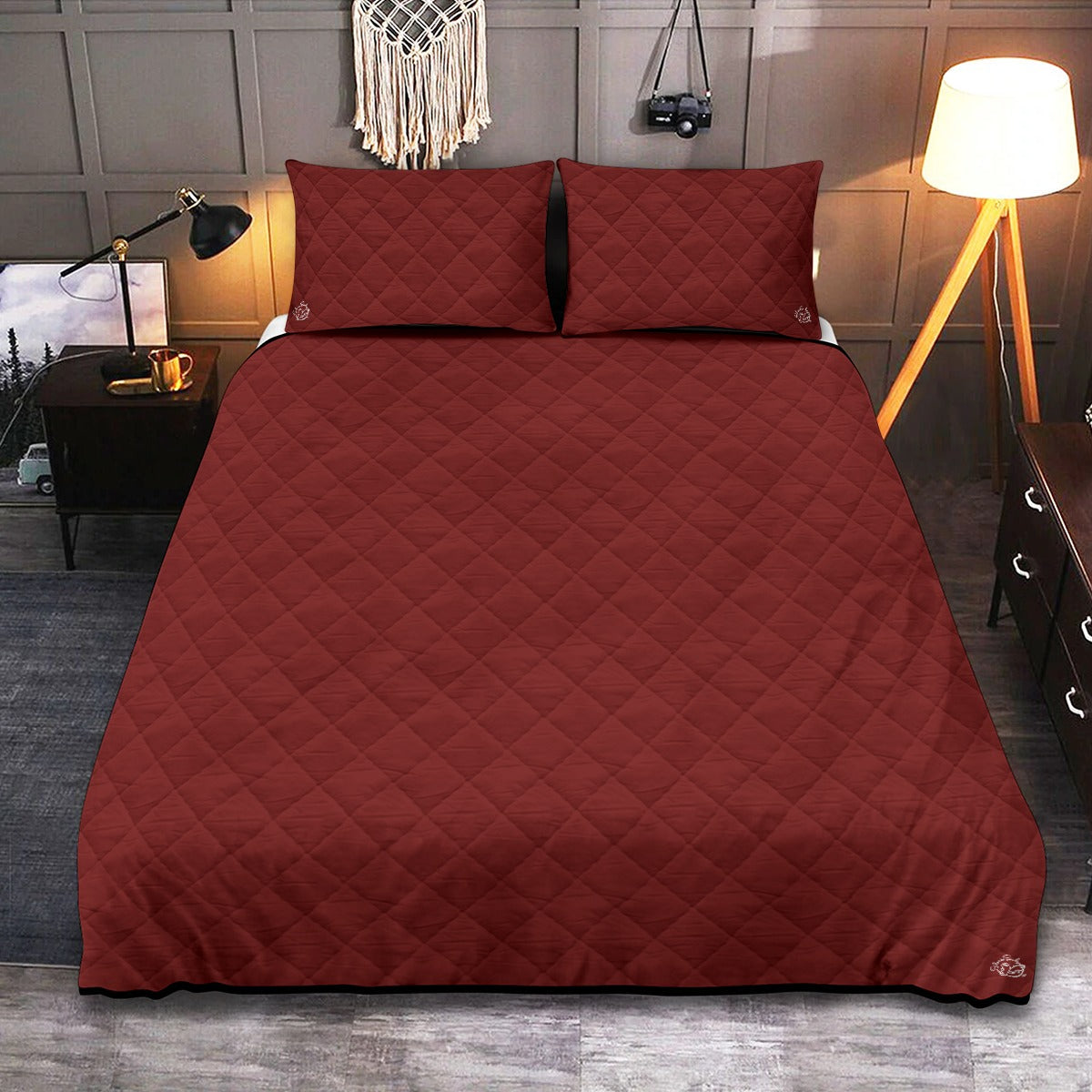 Quilt & Pillow Cases With Edge-wrapping Strips