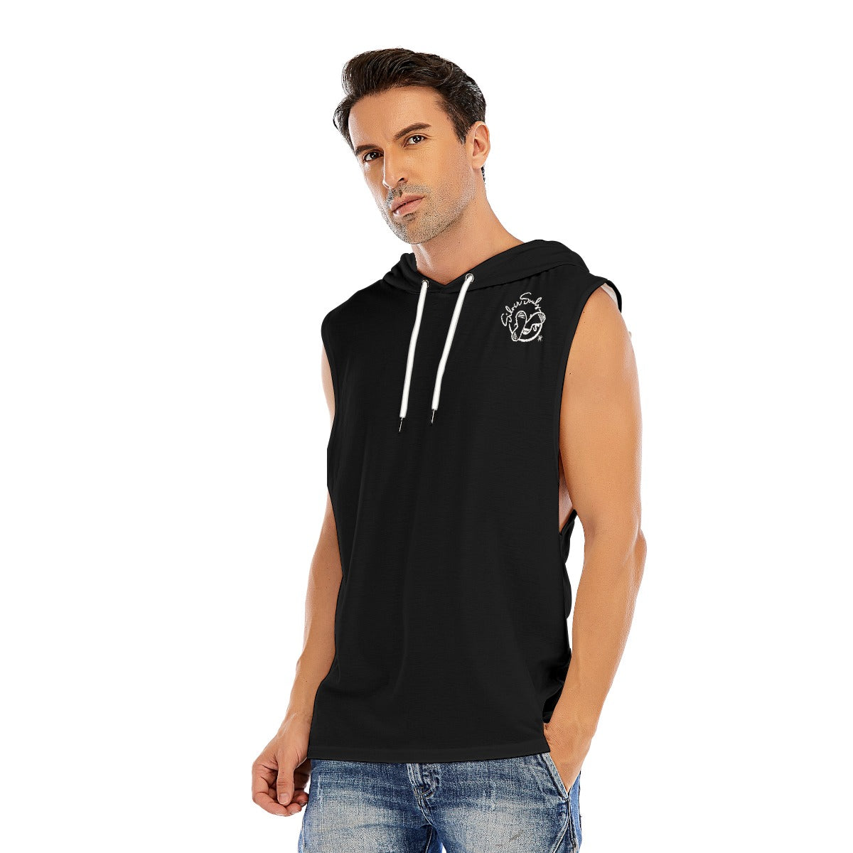 All-Over Print Men’s Sleeveless Pullover Hoodie