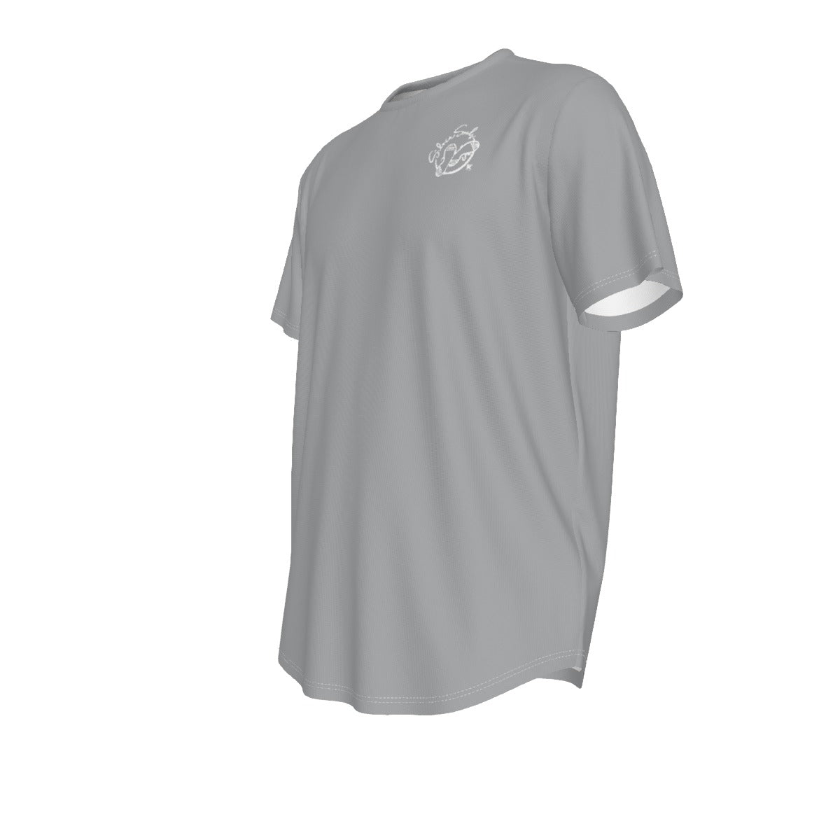 All-Over Print Men's Short Sleeve Rounded Hem T-shirt