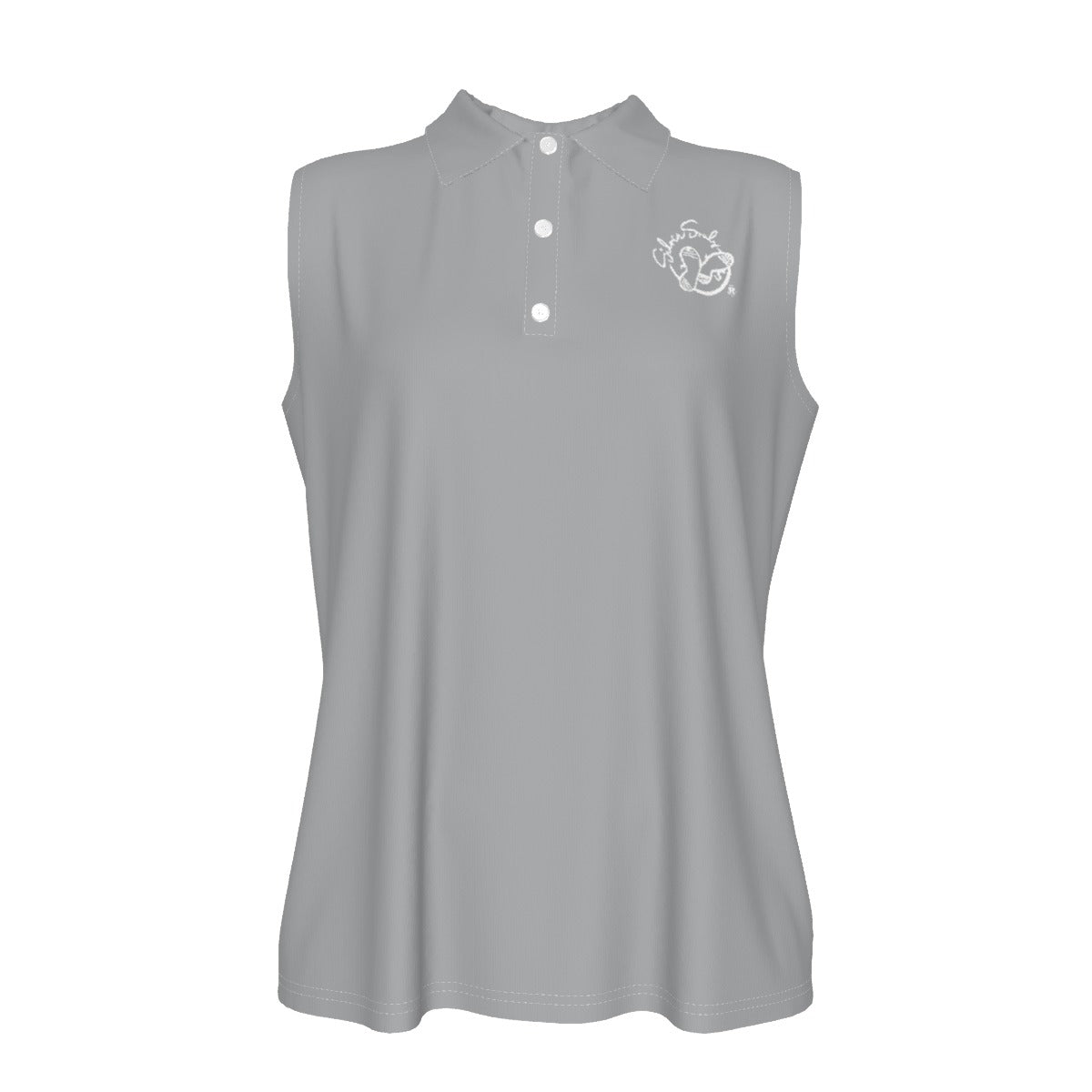 All-Over Print Women's Sleeveless POLO Shirt