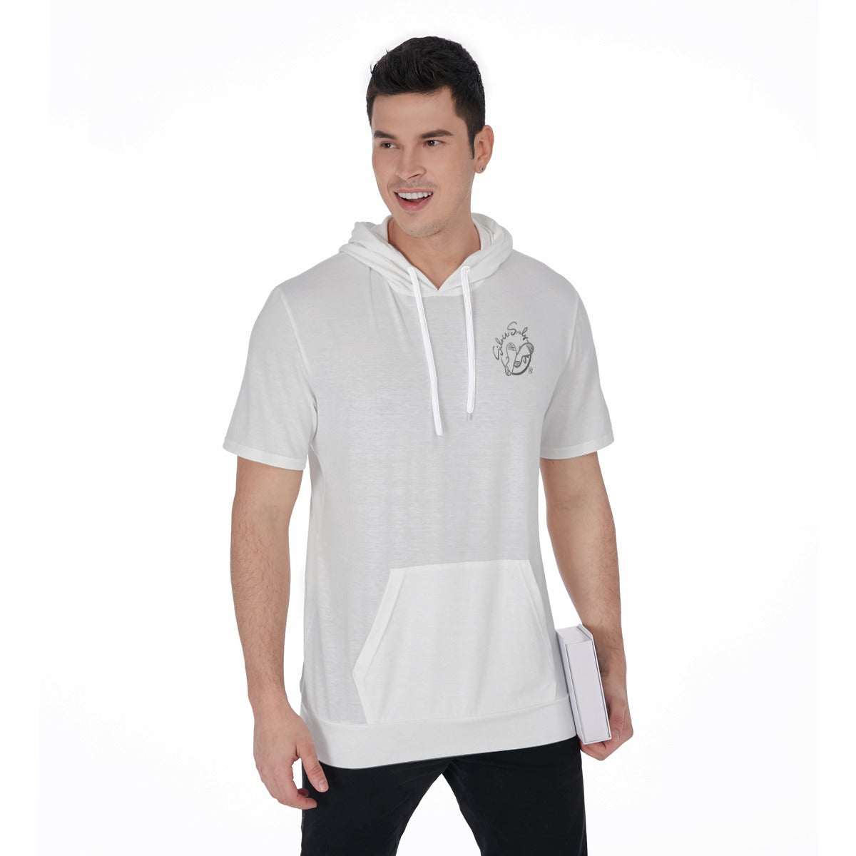 All-Over Print Men's Short Sleeve Hoodie T-Shirt