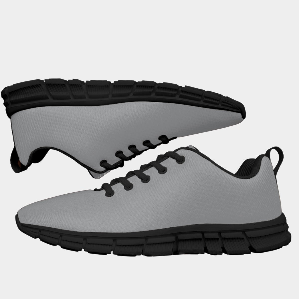 All-Over Print Men's Sports Shoes With Black Sole