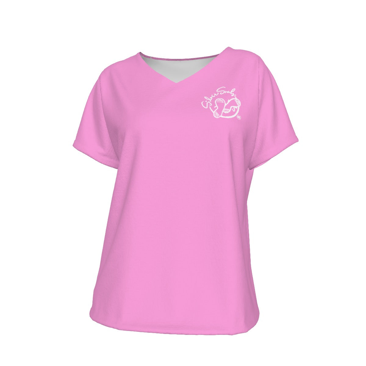 All-Over Print Women's Loose V-neck Short Sleeve T-shirt