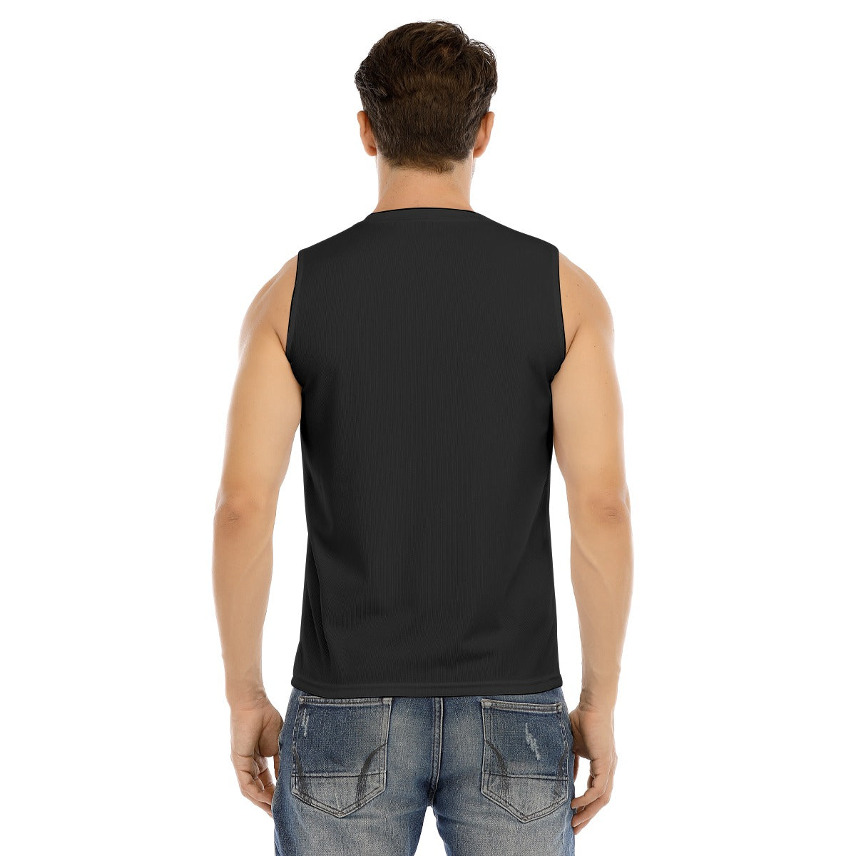 All-Over Print Men's V-neck Tank Top