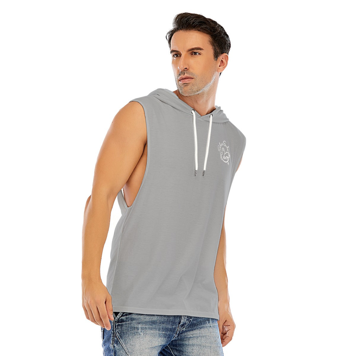 All-Over Print Men’s Sleeveless Pullover Hoodie
