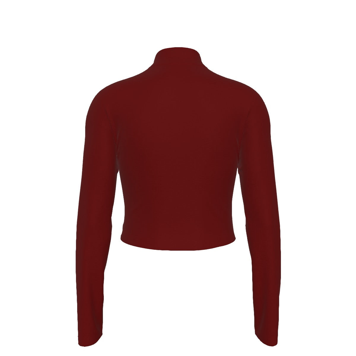 Eco-Friendly All-Over Print Women's Turtleneck T-shirt With Long Sleeve