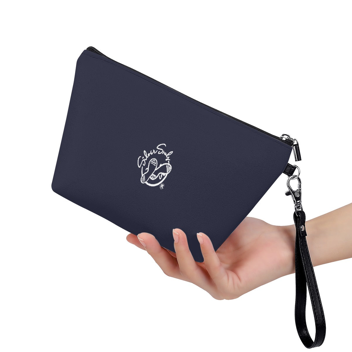 Cosmetic Bag With Black Handle