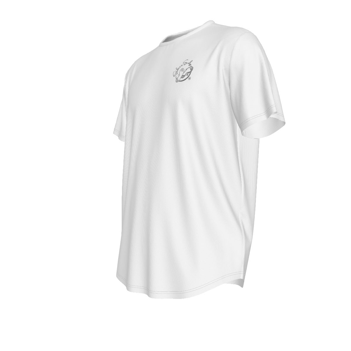 All-Over Print Men's Short Sleeve Rounded Hem T-shirt