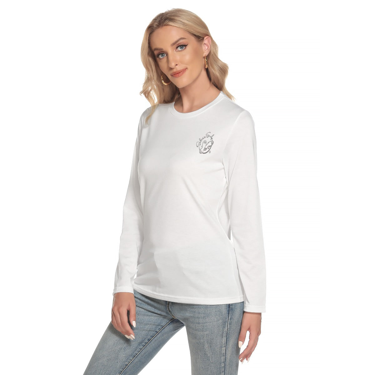All-Over Print Women's O-neck Long Sleeve T-shirt
