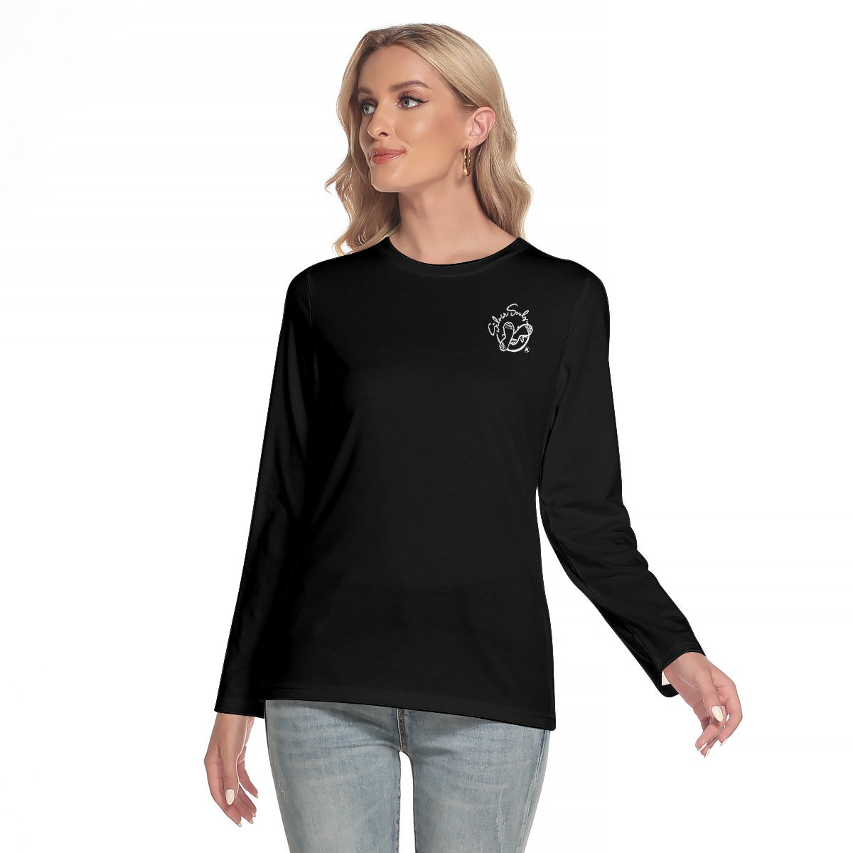 All-Over Print Women's O-neck Long Sleeve T-shirt