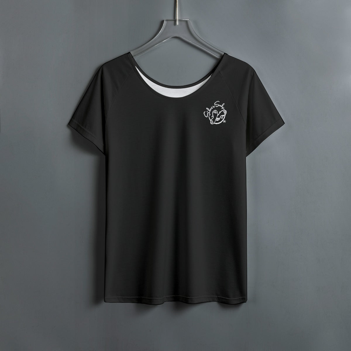 All-Over Print Women's Round Neck T-shirt With Raglan Sleeve