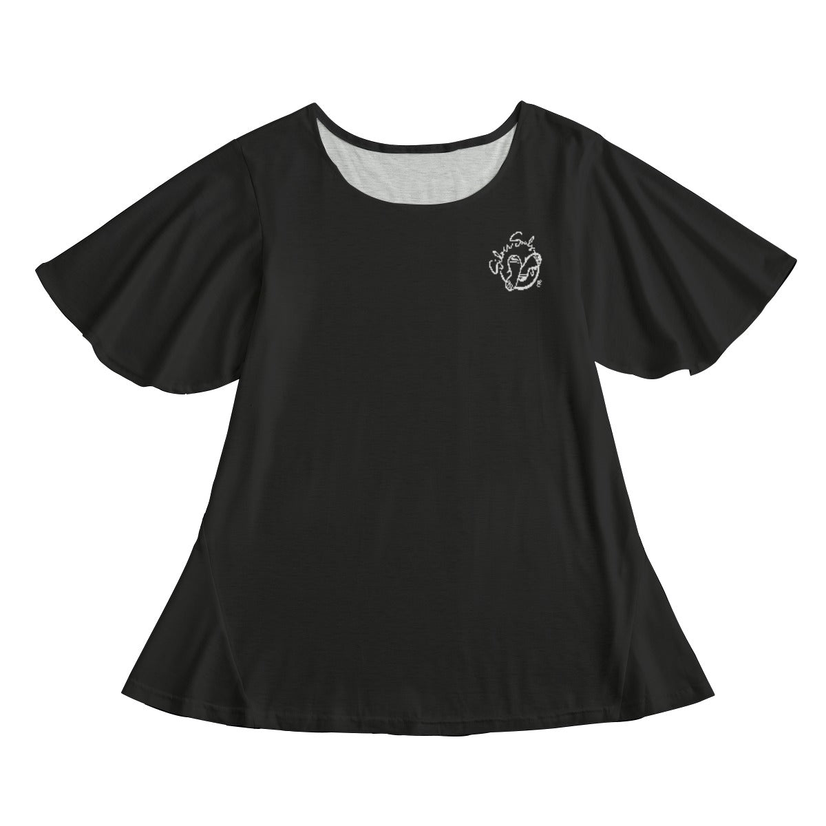 All-Over Print Women's Round Neck T-shirt With Short Sleeve