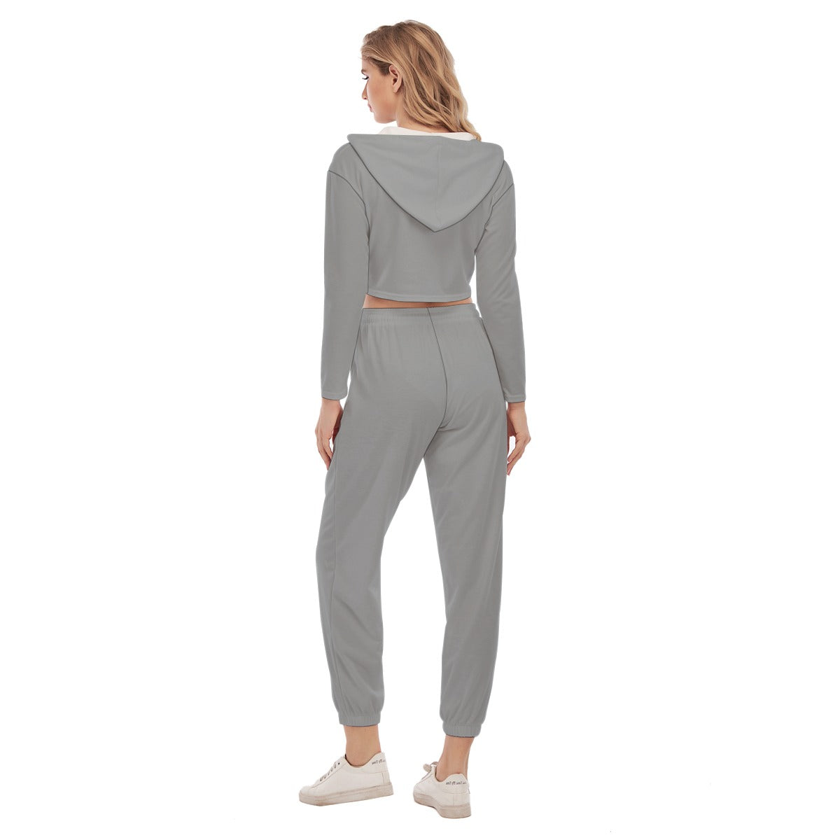 All-Over Print Women's Crop Hoodie Sports Set