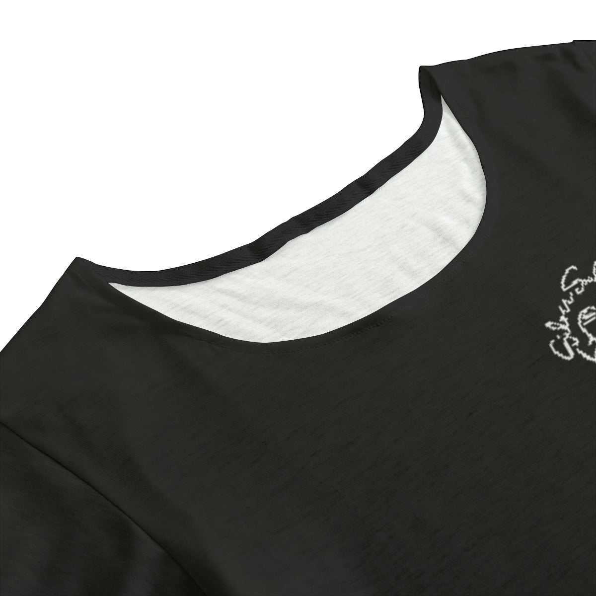 All-Over Print Women's Round Neck T-shirt With Short Sleeve