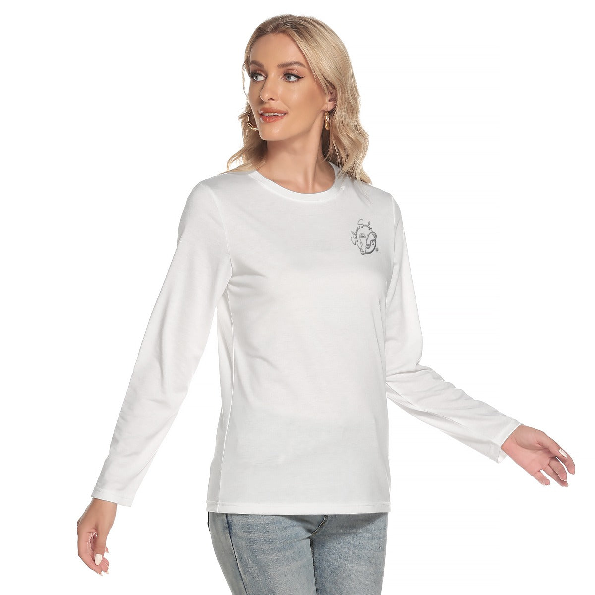 All-Over Print Women's O-neck Long Sleeve T-shirt