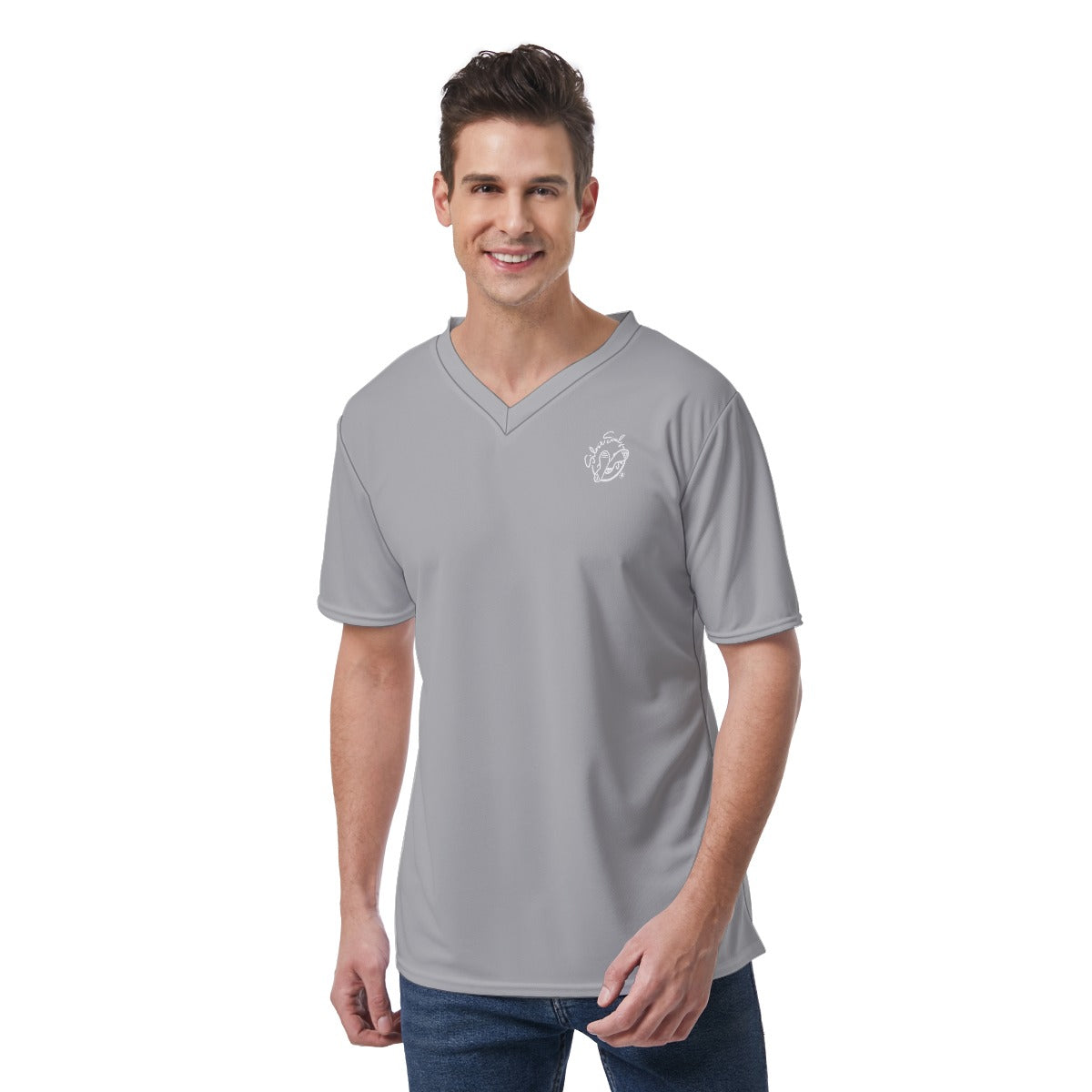 All-Over Print Men's V-Neck T-Shirt