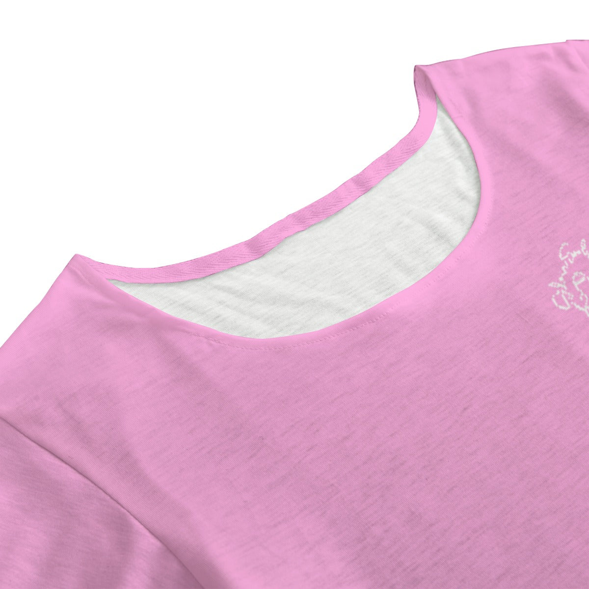 All-Over Print Women's Round Neck T-shirt With Short Sleeve