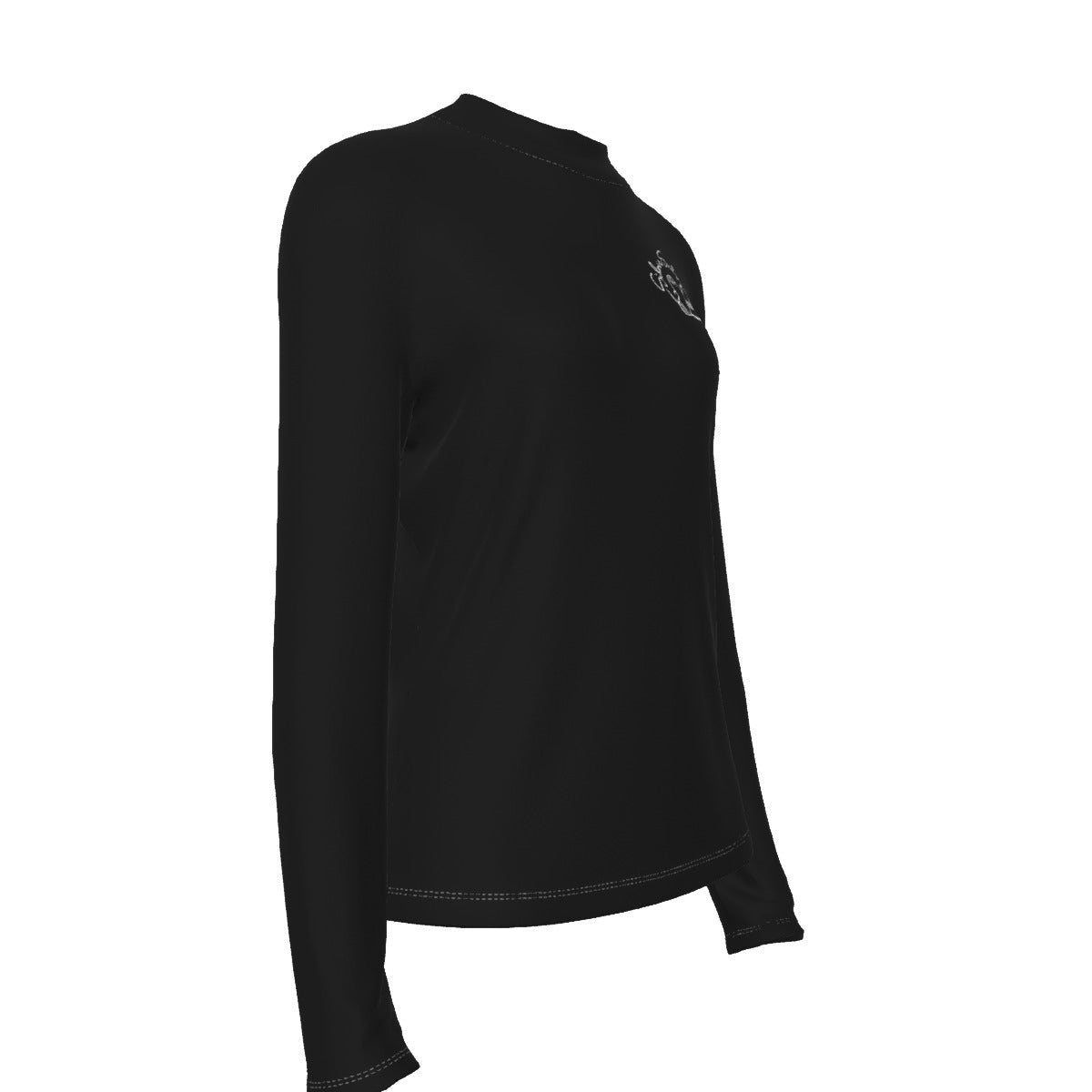 All Over Print Women's Stretchable Turtleneck Top