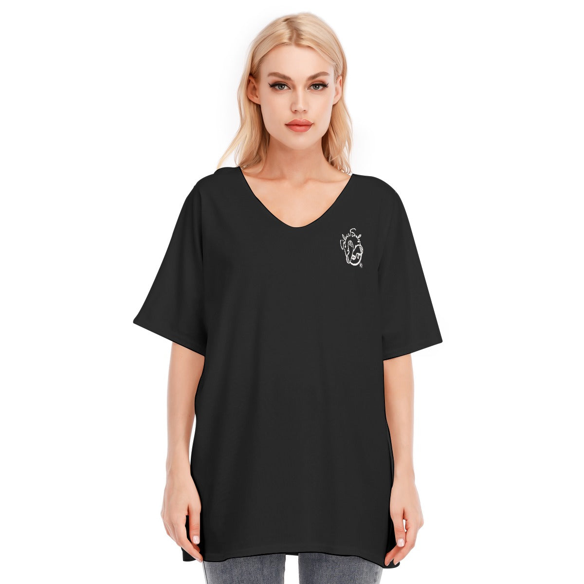 All-Over Print Women's Bat Sleeves Blouse | 190GSM Cotton