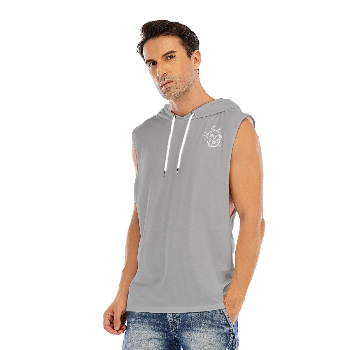 All-Over Print Men’s Sleeveless Pullover Hoodie