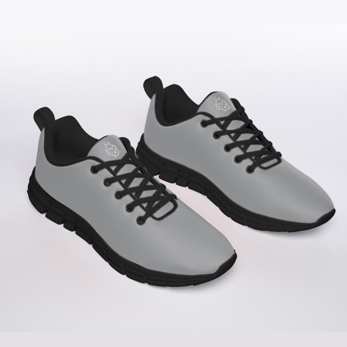 All-Over Print Men's Sports Shoes With Black Sole