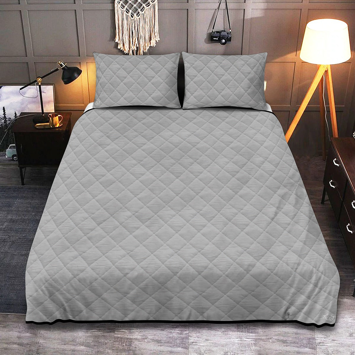 Quilt & Pillow Cases With Edge-wrapping Strips