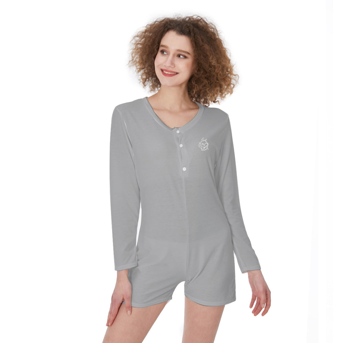 All-Over Print One-Piece Women's Pajamas