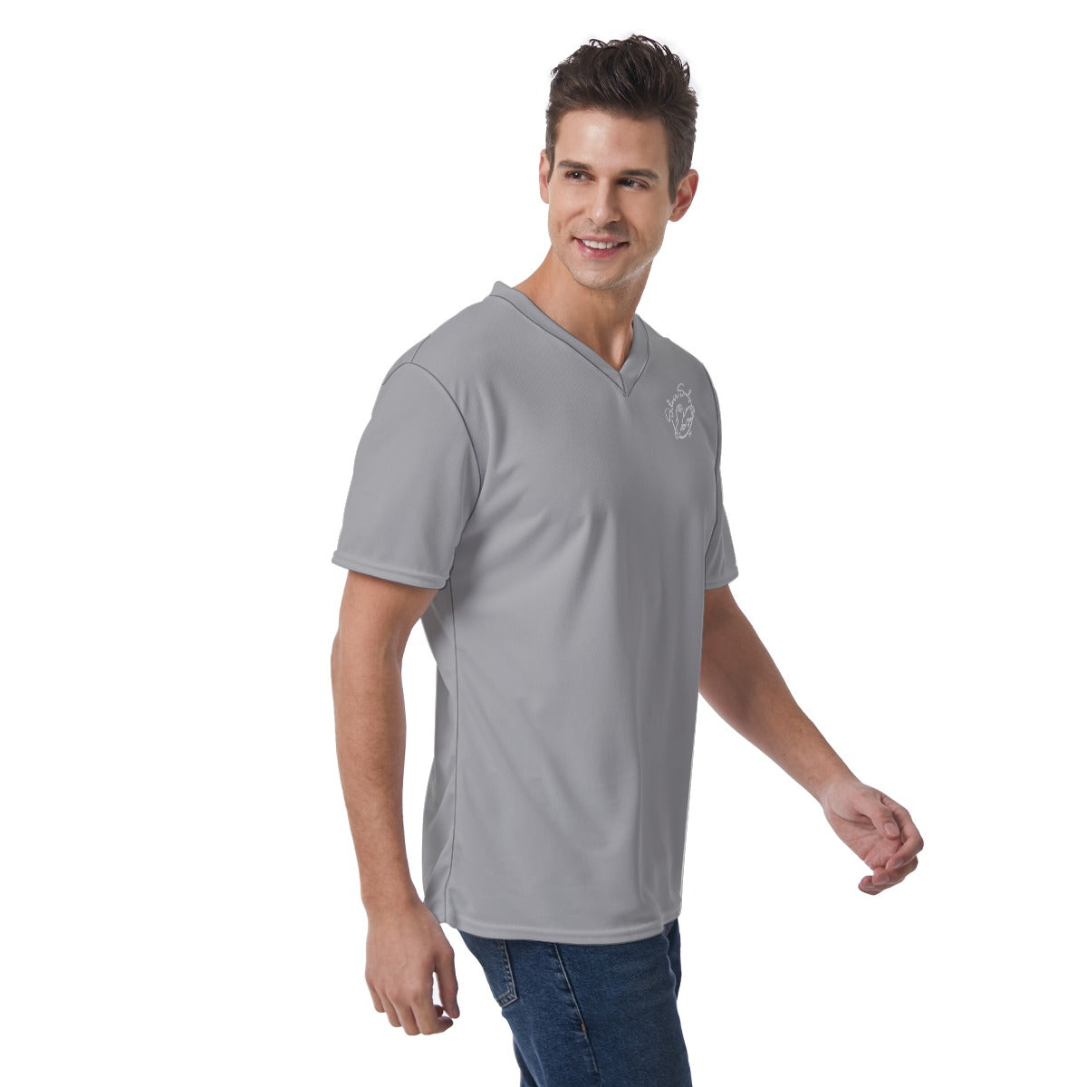 All-Over Print Men's V-Neck T-Shirt