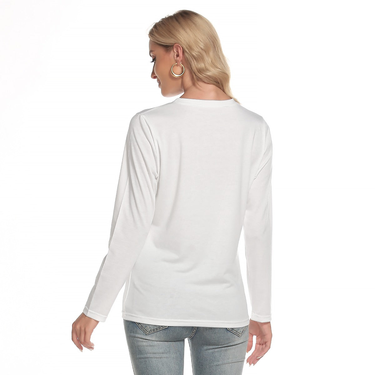 All-Over Print Women's O-neck Long Sleeve T-shirt