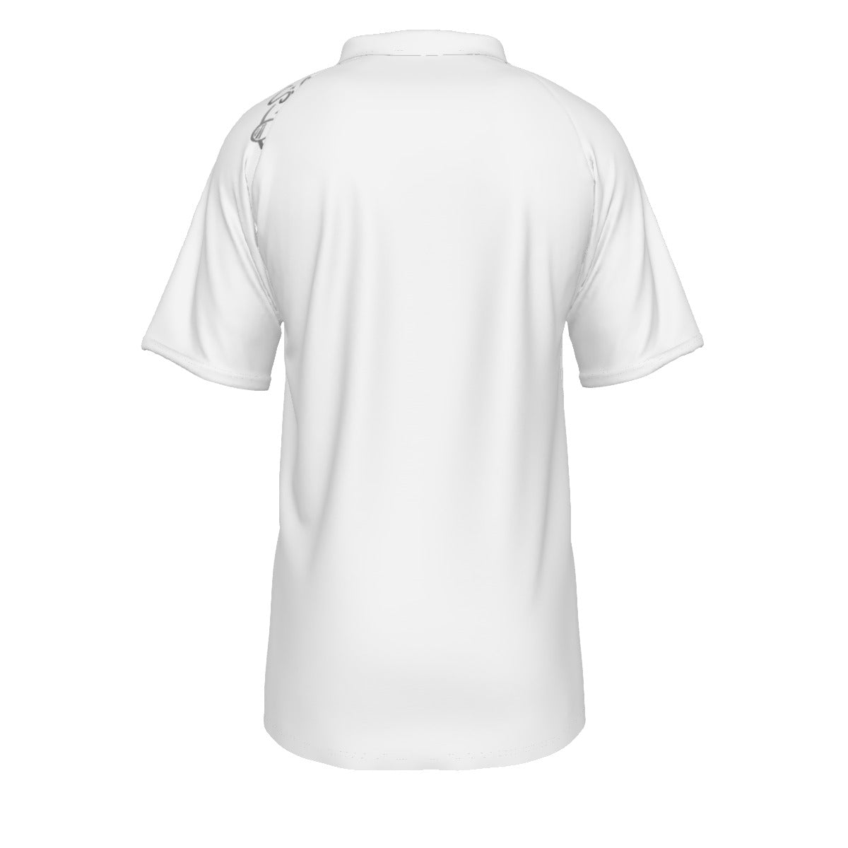 All-Over Print Men's Short Sleeve Polo Shirt With Button Closure