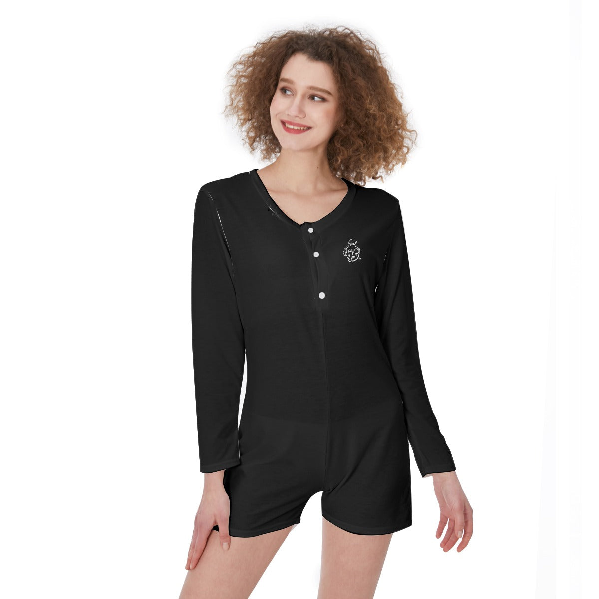 All-Over Print One-Piece Women's Pajamas