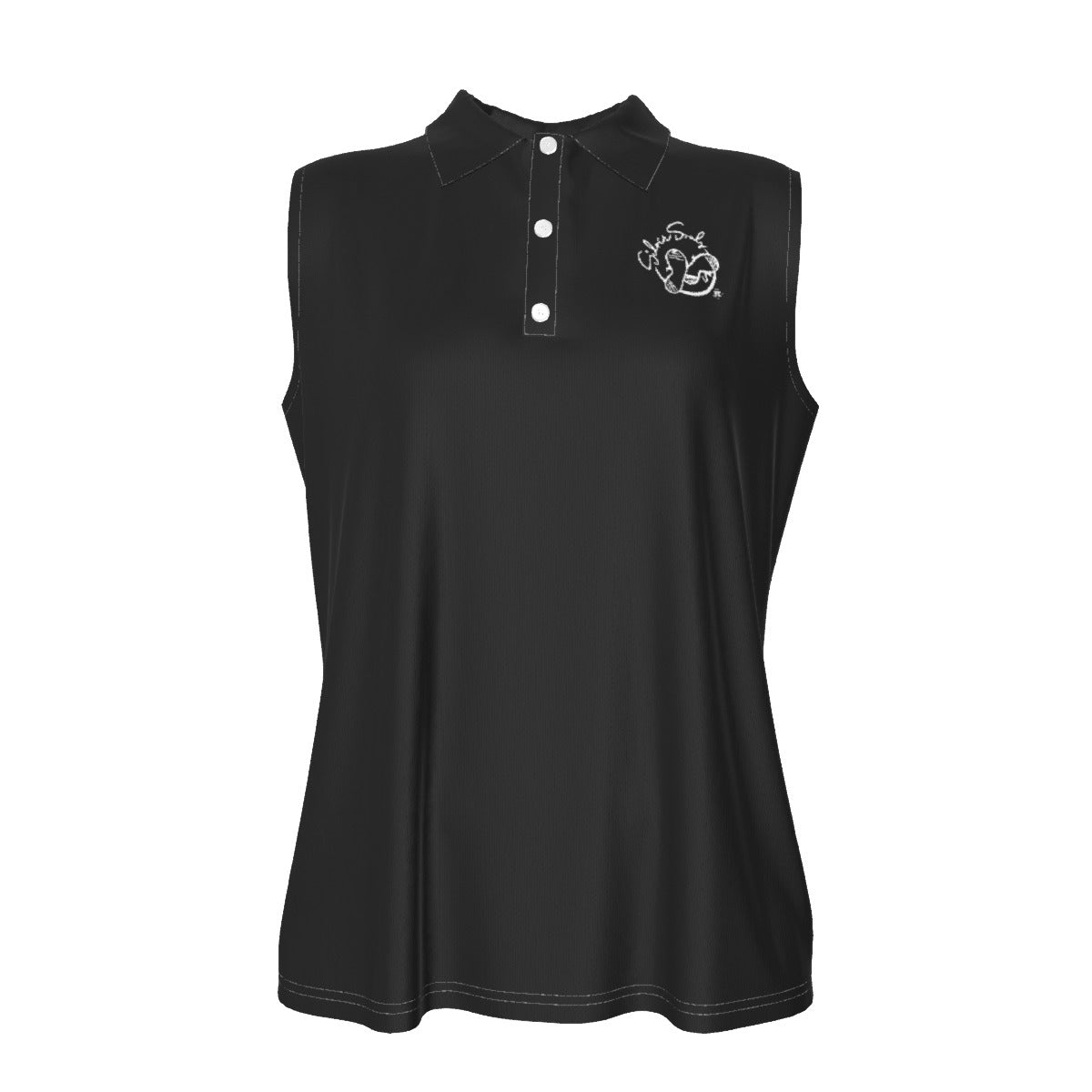 All-Over Print Women's Sleeveless POLO Shirt