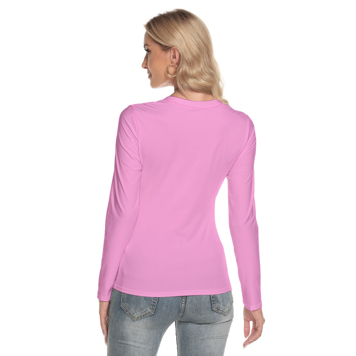 All-Over Print Women's V-Neck Long Sleeves T-Shirt