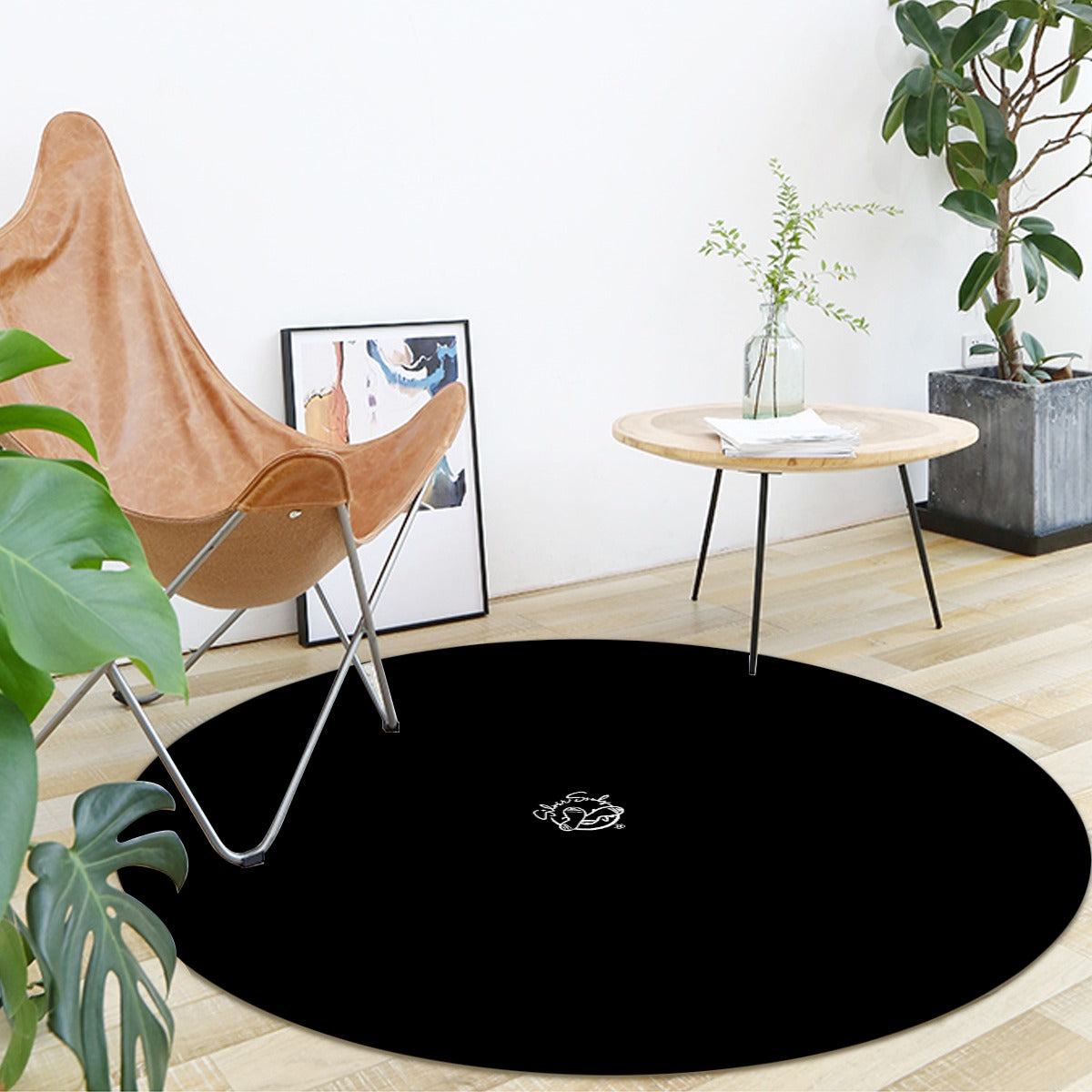 Foldable round mat